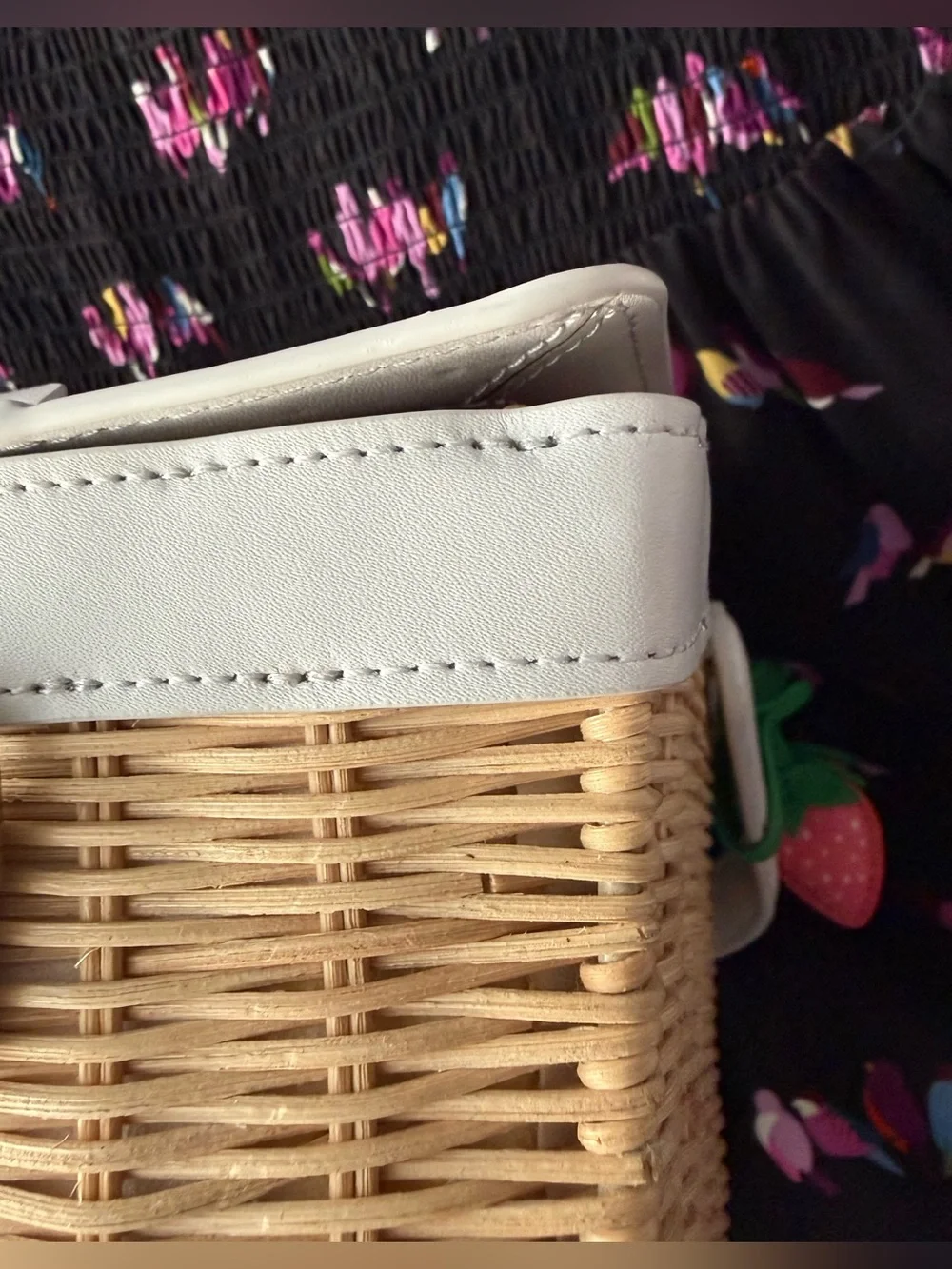 Kate Spade Picnic In The Park Wicker Basket Bag